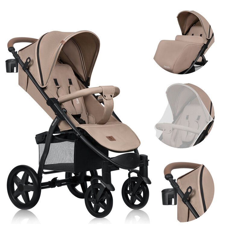 LIONELO Kočárek sportovní Annet Plus Beige Sand
