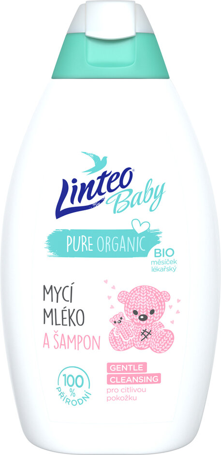 E-shop LINTEO BABY Dětské mycí mléko a šampon Baby 425 ml
