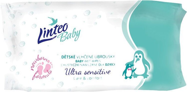 E-shop LINTEO BABY vlhčené ubrousky Sensitive 64 ks