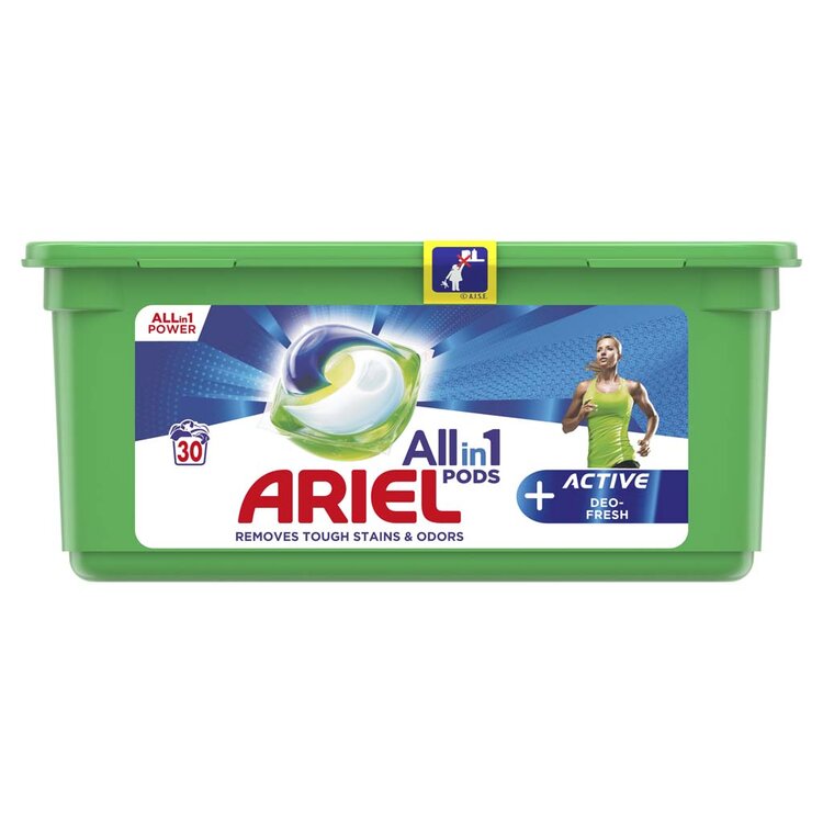 Ariel All-In-1 PODs Kapsule na pranie aktívne technológie proti zápachu 30 ks