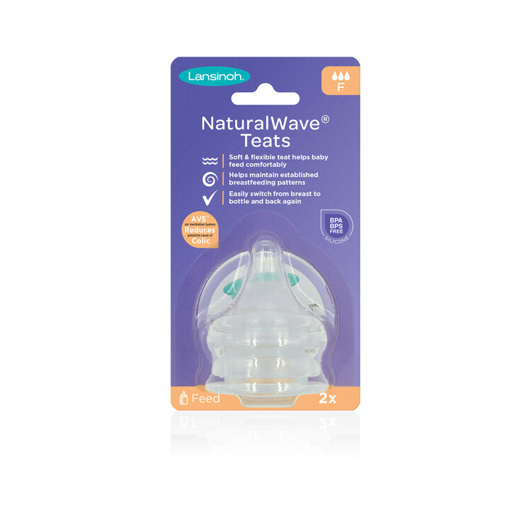LANSINOH cumisüveg csecsemőknek, lassú áramlás, NaturalWaveTM, L, 2 db akciós termékkép 1