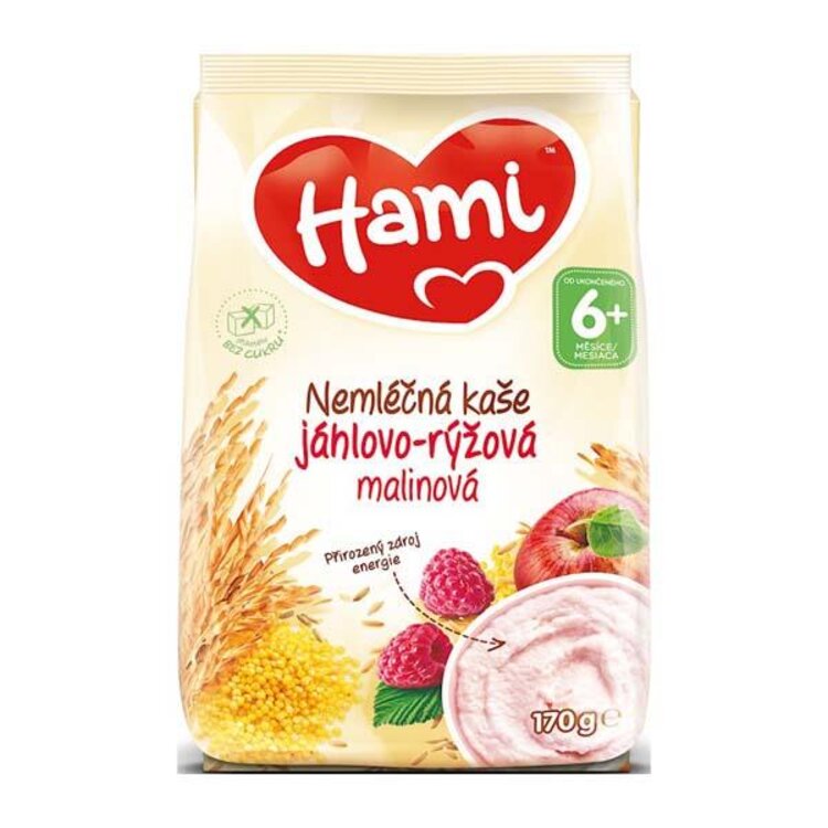 Hami ne jáhlovo-rýžová s malinami 170g