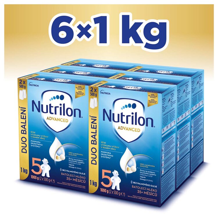Nutrilon 5 Advanced DUO balenie 6 x 1 kg