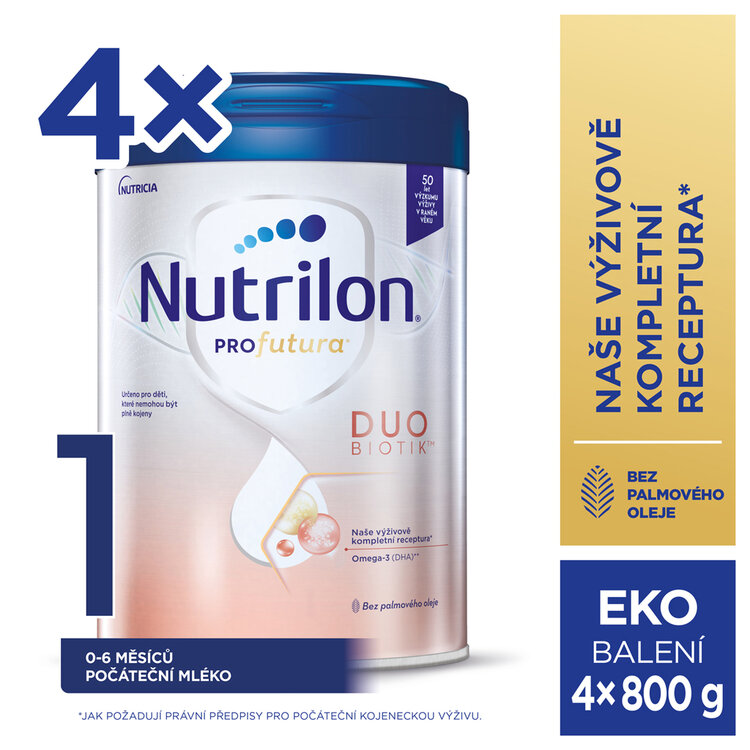 NUTRILON® Mléko počáteční Profutura® DUOBIOTIK™ 1 od narození 4x800 g