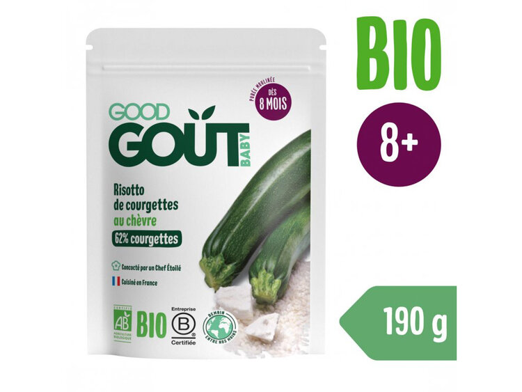 EXP: 31.07.2024 GOOD GOUT BIO Cuketové rizoto s kozím sýrem 190 g