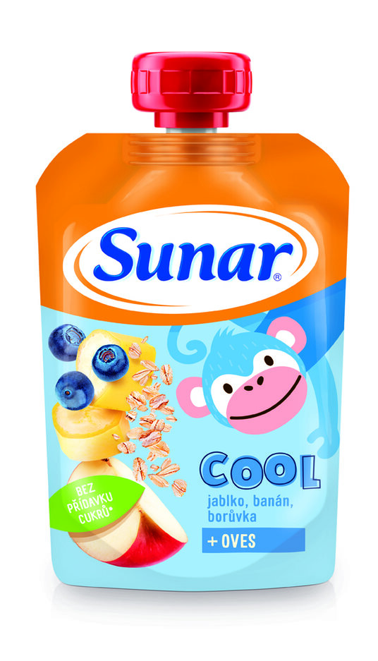 EXP: 14.12.2024 SUNAR Cool borůvka, banán, ovesné vločky 110g