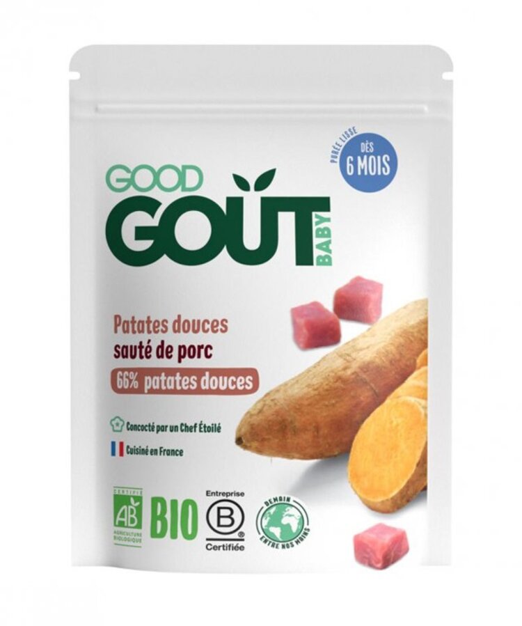 Good Gout Bio Kapsička sladké zemiaky s bravčovým mäsom 190 g