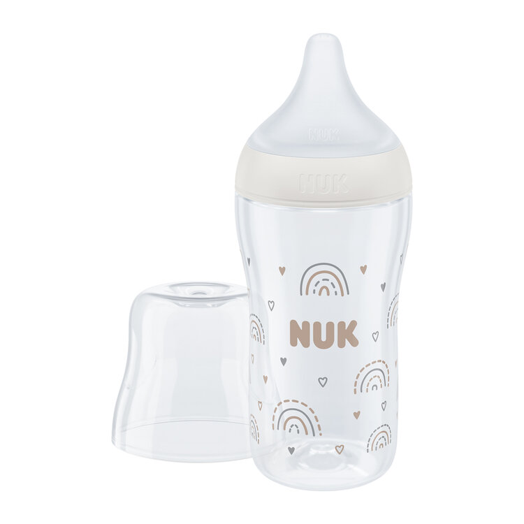 NUK Láhev kojenecká s kontrolou teploty Perfect Match 260 ml bílá