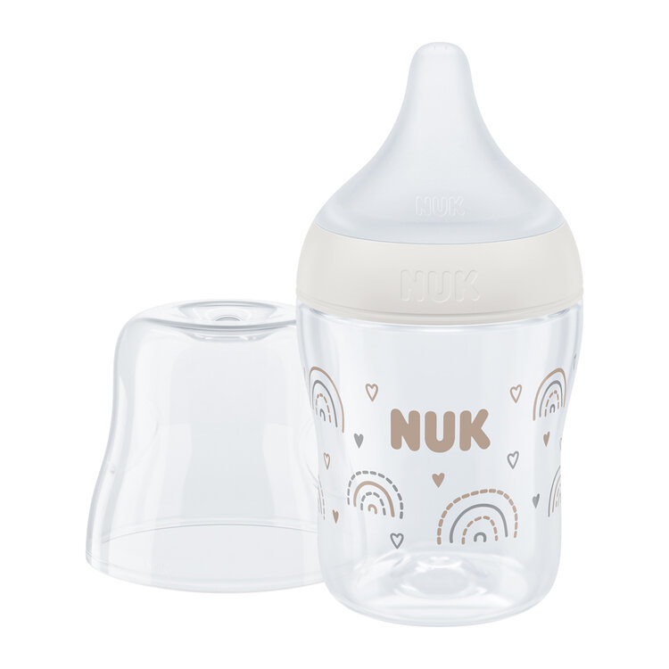 NUK Láhev kojenecká s kontrolou teploty Perfect Match bílá 150 ml