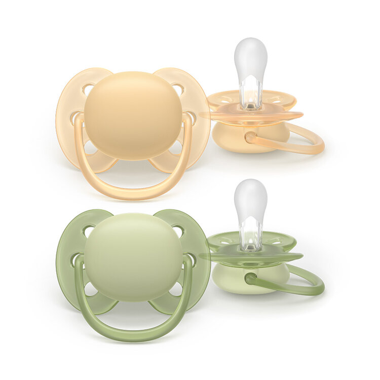 Philips AVENT Šidítko Ultrasoft Premium neutral 6-18m, 2 ks