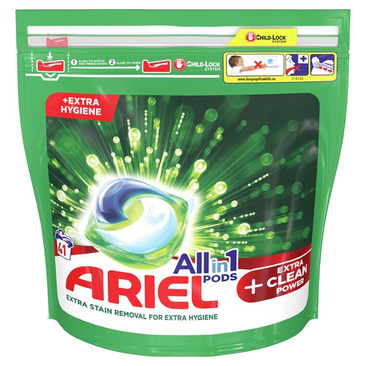 Ariel Kapsle gélové na praní All-in-1 PODS Extra Clean Power 41 ks