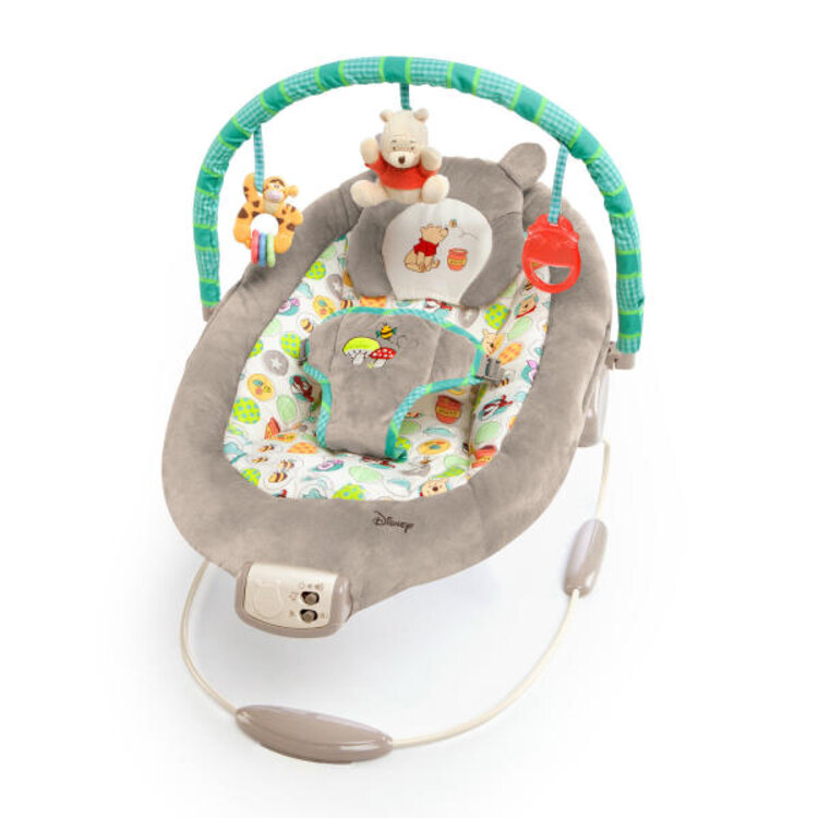 Obrázok BRIGHT STARTS Lehátko vibrujúce s melódiou Winnie the Pooh Dots & Hunny 0 m+, do 9 kg