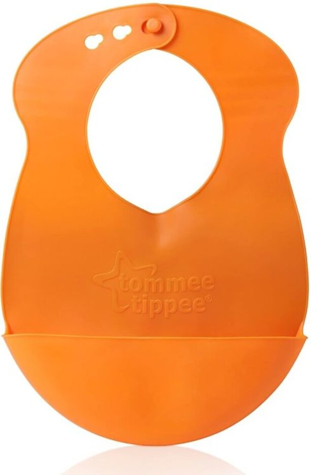 TOMMEE TIPPEE Plastový bryndáček rolovací Explora, oranžový