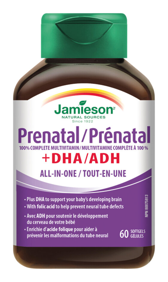 JAMIESON Prenatal Complete multivitamin s DHA a EPA 60 kps