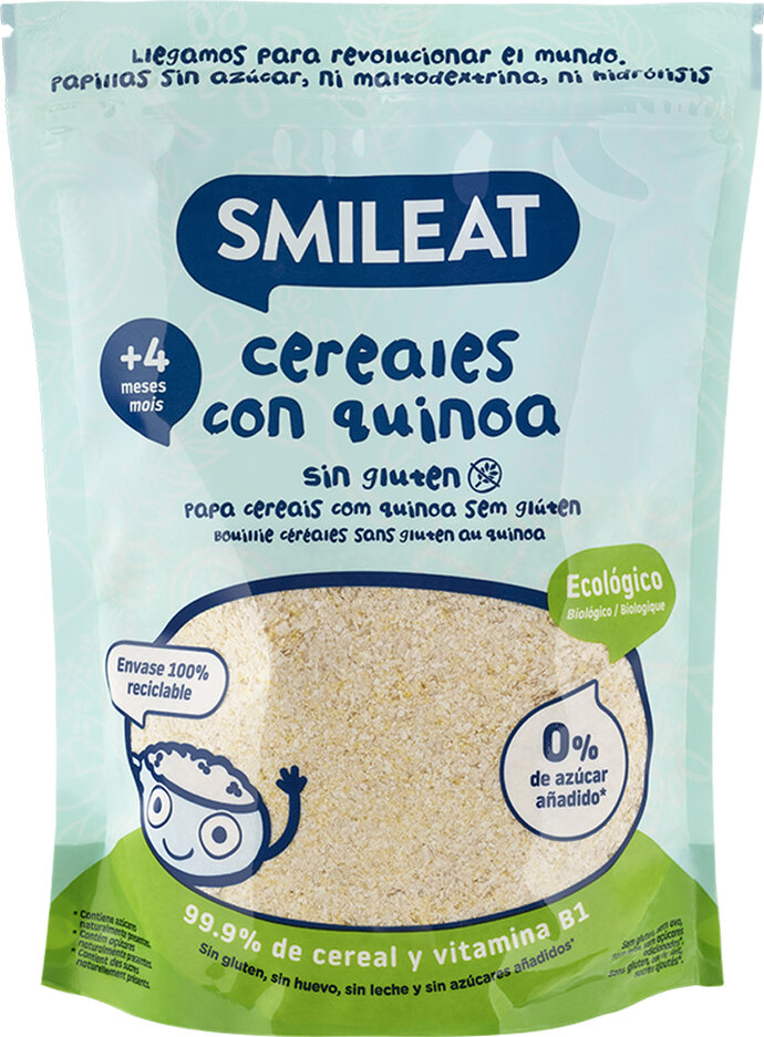 SMILEAT Organic kaša Dojčenské cereálie bez lepku s quinoou 200 g