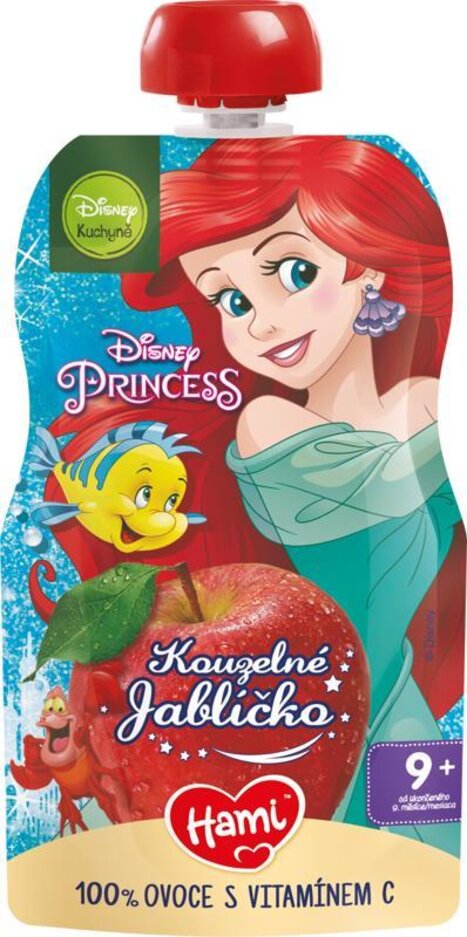 EXP: 19.03.2024 HAMI Disney Princess ovocná kapsička Kouzelné Jablíčko 110 g, 9+