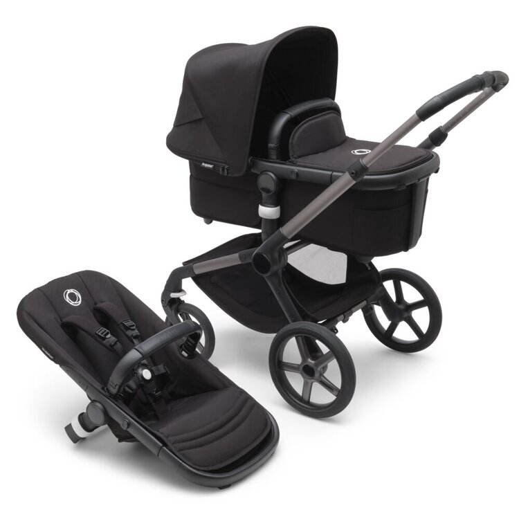 Obrázok BUGABOO Kočík kompletný Fox 5 Graphite/Midnight black-Midnight black