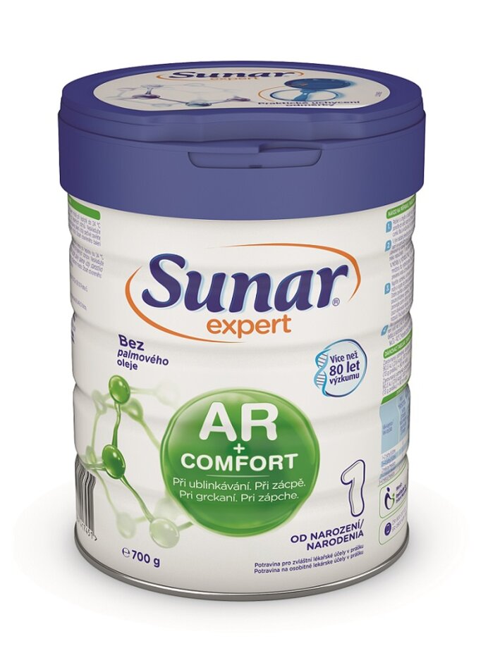 SUNAR Mléko počáteční kojenecké při ublinkávání, zácpě a kolikách Expert AR+Comfort 1 700g