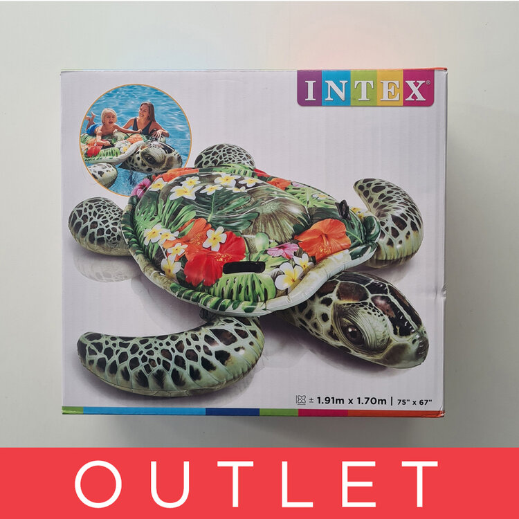 INTEX Lehátko Želva kareta nafukovací s úchyty 191x170 cm