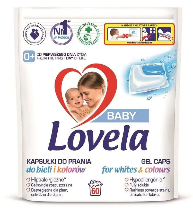 LOVELA Baby kapsle gelové na praní 60 ks