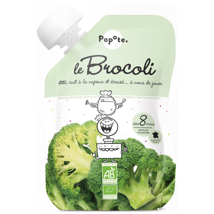 EXP: 28.06.2024 POPOTE Kapsička bio brokolice 120 g, 8+