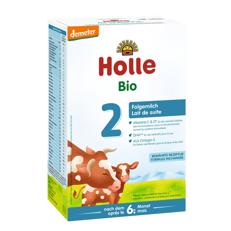 EXP: 27.08.2024 HOLLE Výživa bio dětská mléčná 2 pokračovací, 6m+ 600 g