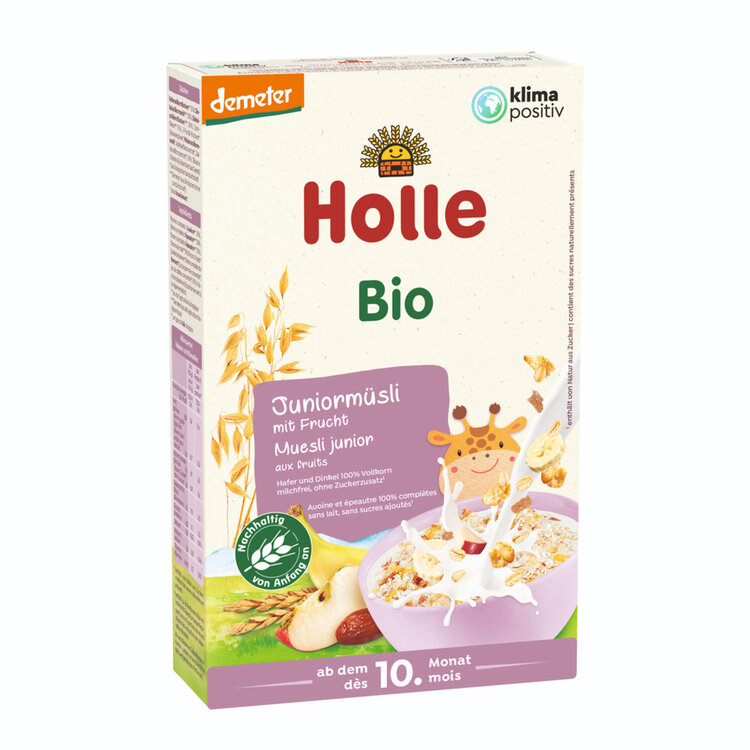 EXP: 11.11.2024 HOLLE Müsli organické junior vícezrnné s ovocem, 250 g