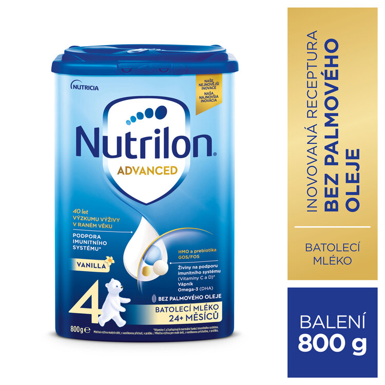 EXP: 20.11.2024 NUTRILON 4 Vanilla batolecí mléko 800 g, 24+