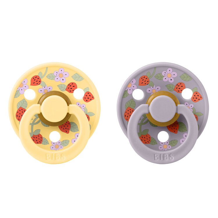 BIBS x Liberty Dudlíky z přírodního kaučuku Colour 2ks, velikost 1 - Pale Butter Mix