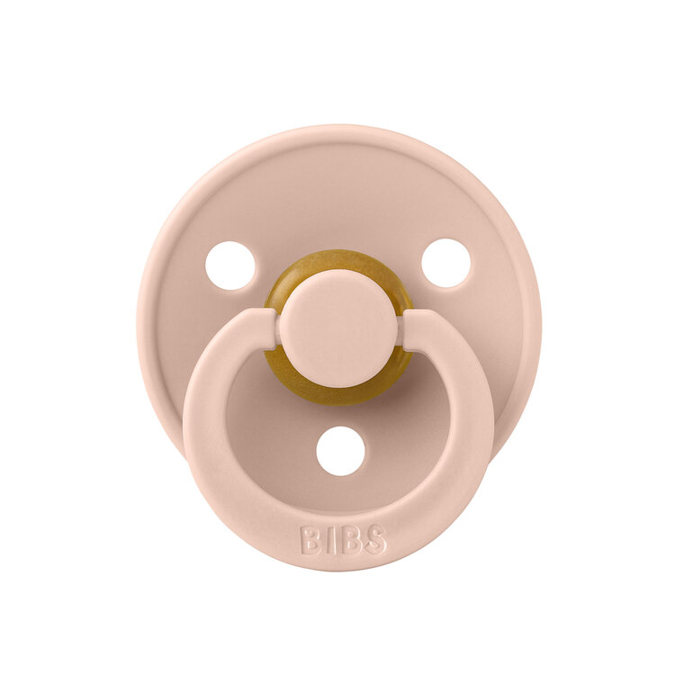 BIBS Dudlík z přírodního kaučuku Colour 1ks, velikost 2 - Blush
