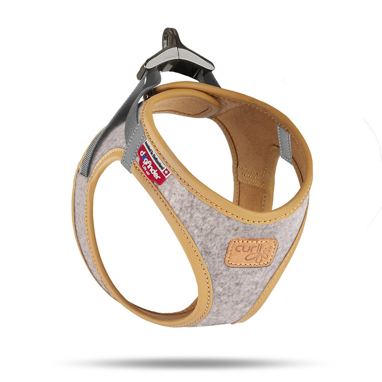 CURLI Postroj pro psy Alpine Light Gray S, 4-7 kg