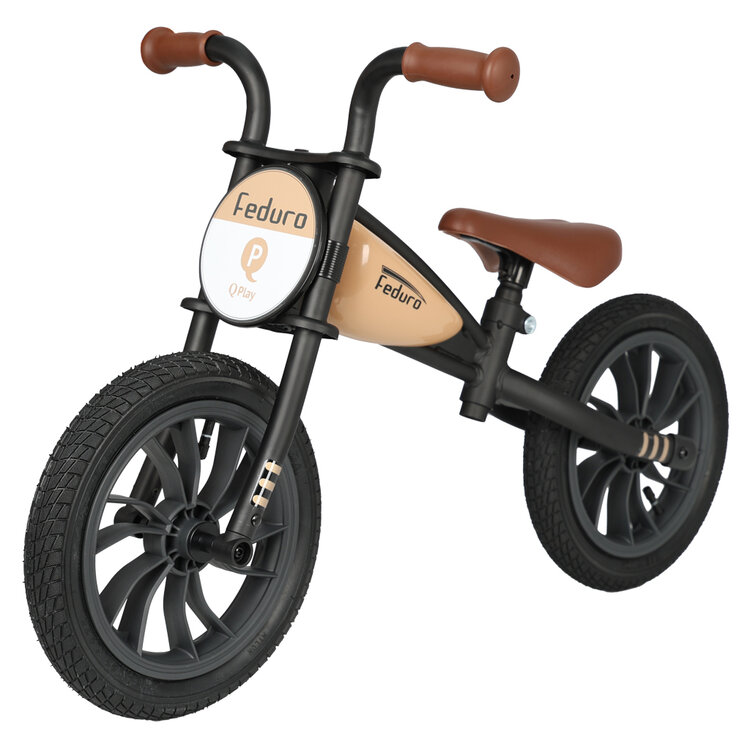 QPLAY Odrážedlo Feduro Beige, věk 3-6 let
