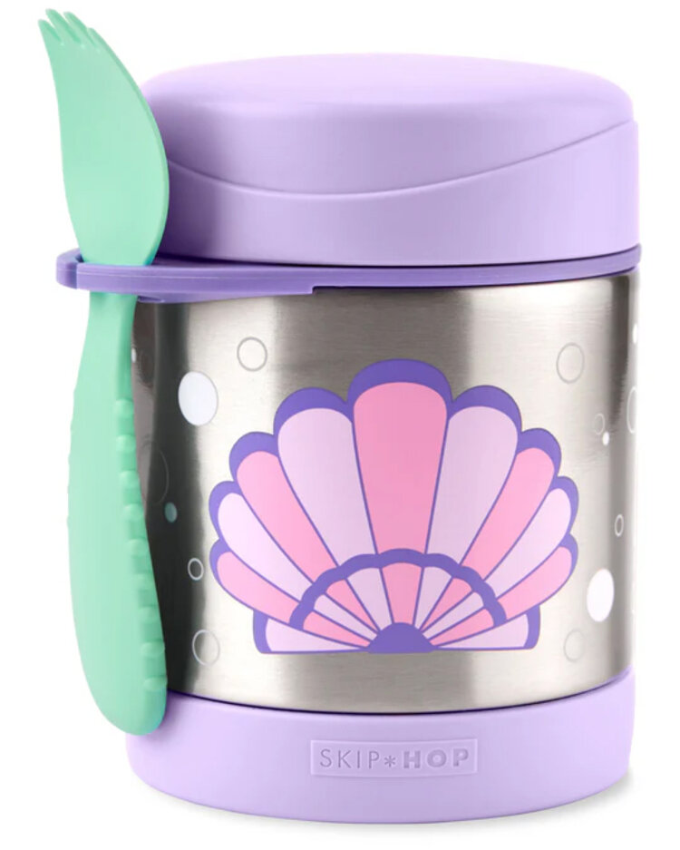 SKIP HOP Spark Style Termoska na jídlo se lžičkou/vidličkou Mušle 325 ml, 3r+