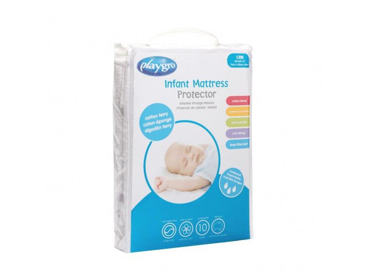 PLAYGRO Chránič na dětské matrace - Bavlněné froté