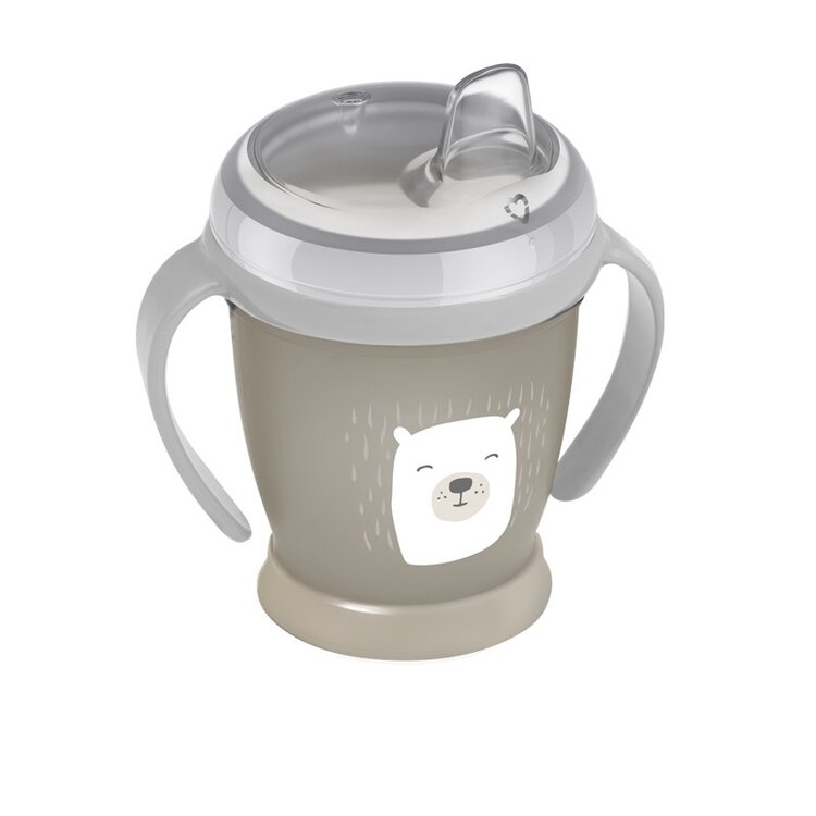 LOVI Nevylévací hrníček Buddy Bear 210 ml, 9m+