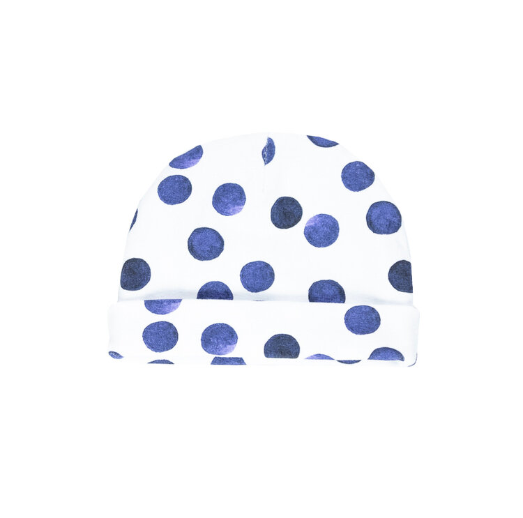 ENIE BABY Čiapka detská s ohybom Blue circle chlapec 12-16m