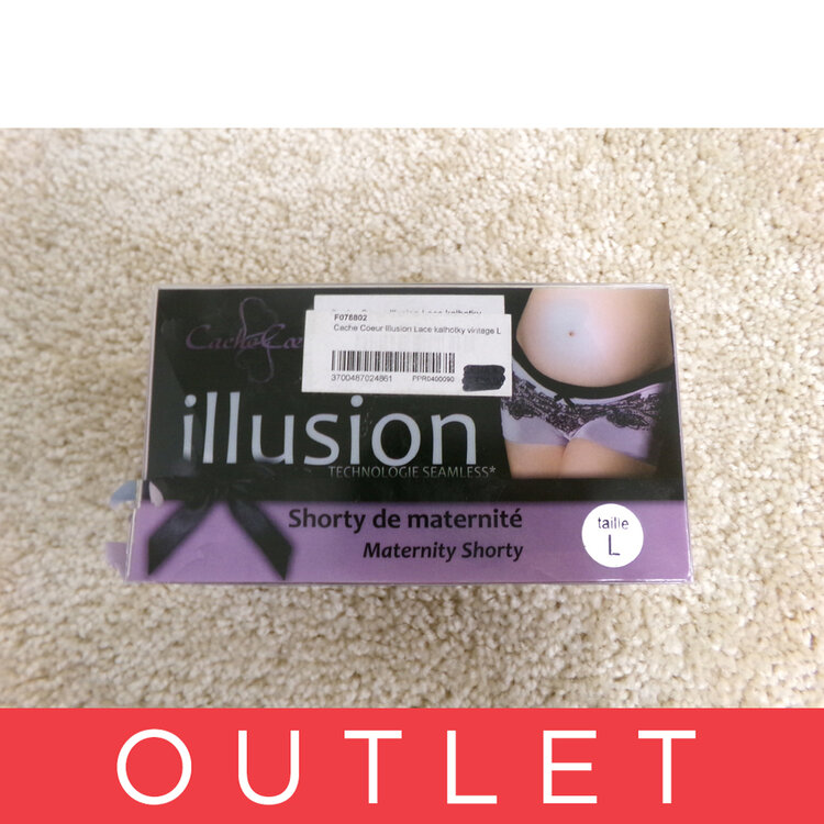 CACHE COEUR Illusion Lace bugyik vintage L