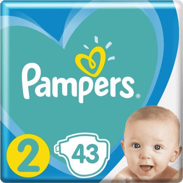 PAMPERS New Baby-Dry Pleny jednorázové 2 (4-8 kg) 43 ks