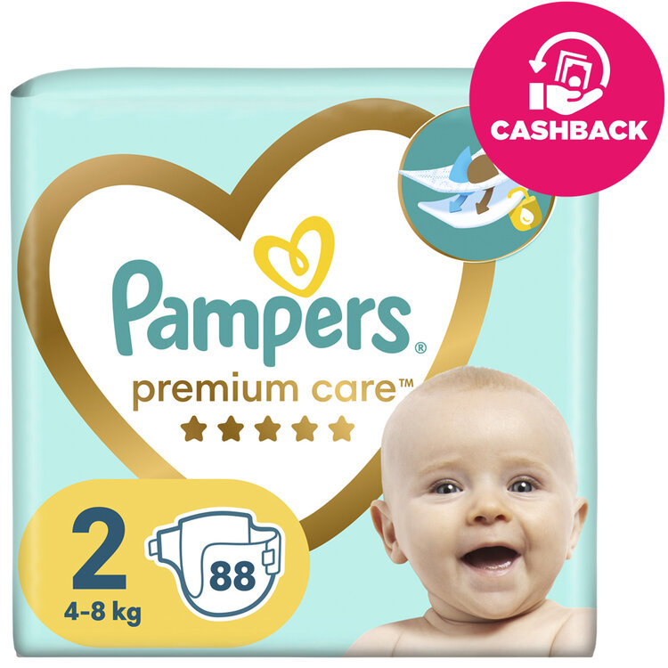 E-shop PAMPERS Pleny jednorázové Premium Care vel. 2 (88 ks) 4-8 kg