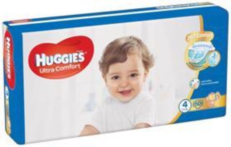 HUGGIES Ultra Comfort Pleny jednorázové 4 (8-14 kg) 50 ks