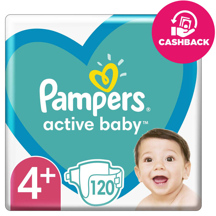 E-shop Pampers Active Baby 4+ 10 -15 kg 120 ks