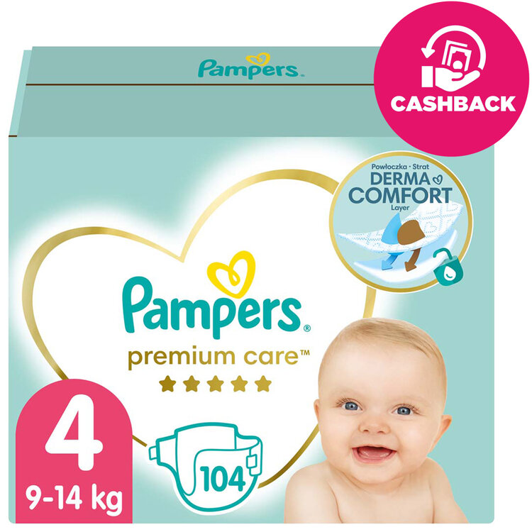 E-shop Pampers Premium Care 4 9-14 kg 104 ks
