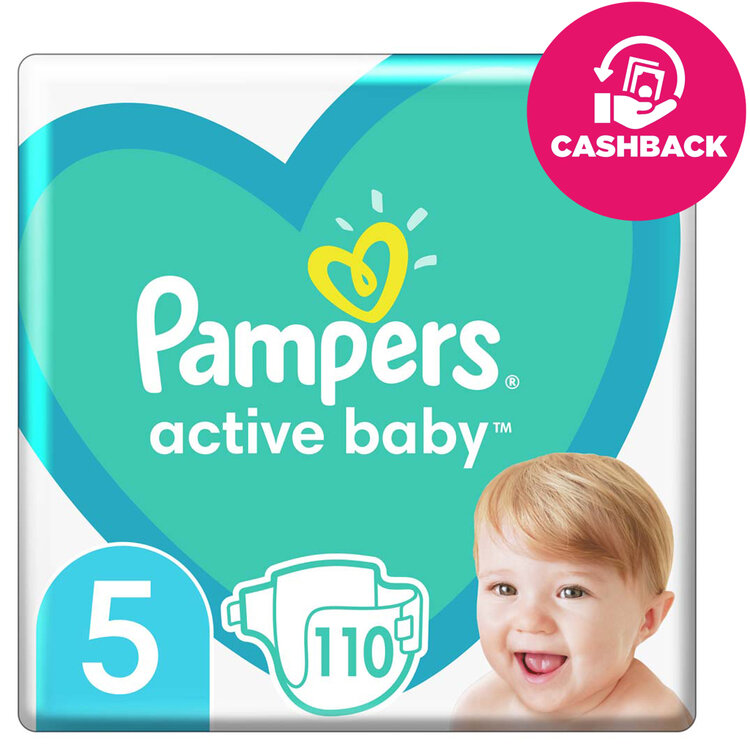 E-shop PAMPERS Active Baby Pleny jednorázové 5 (11-16 kg) 110 ks