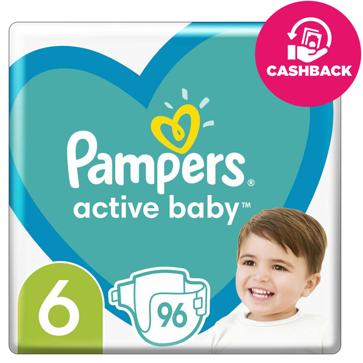 E-shop Pampers Active Baby Mega Pack S6 96 ks