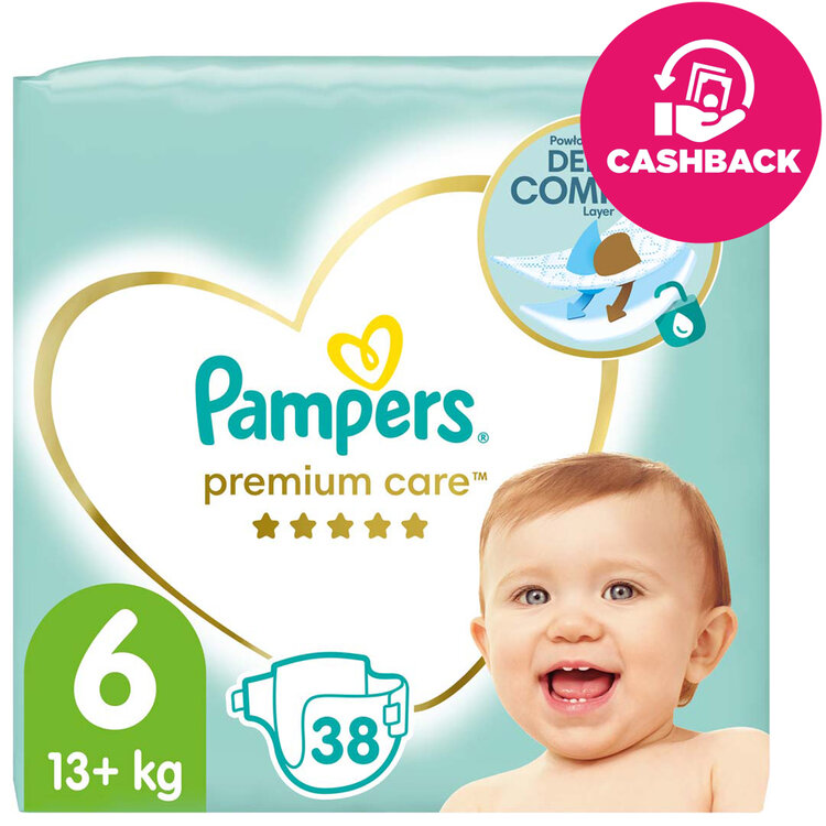E-shop Pampers Premium Care 6 EXTRA LARGE 13+ kg 38 ks