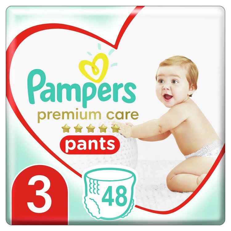 PAMPERS Premium Care Pants Nohavičky plienkové jednorazové 3 (6-11 kg) 48 ks