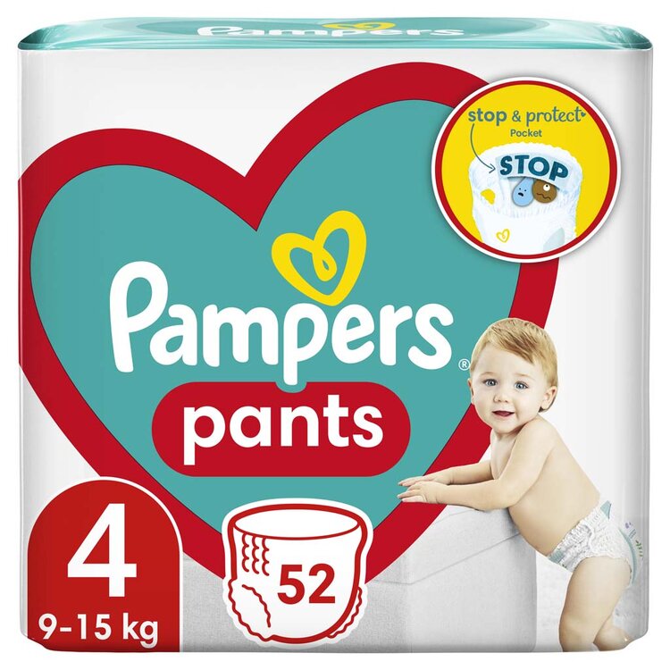 E-shop Pampers Pants 4 9-15 kg 52 ks
