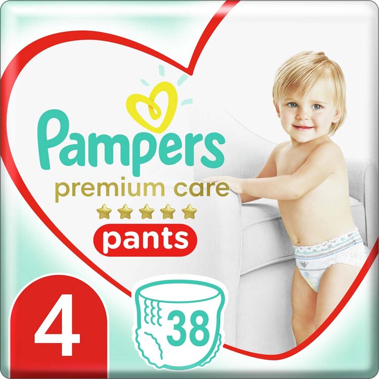 Pampers Premium Care Pants 4 MAXI 9-15 kg Value Pack 38 ks