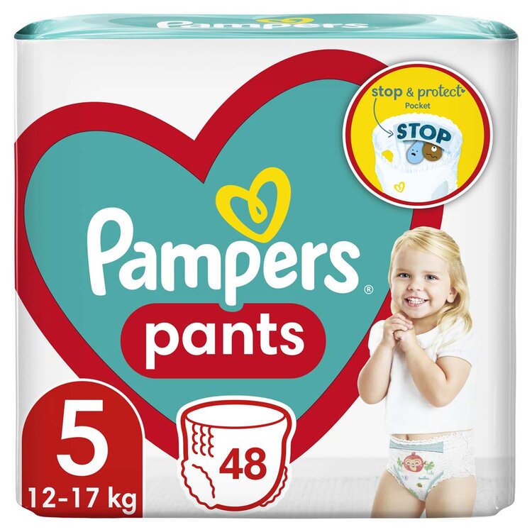 PAMPERS Active Baby Pants Kalhotkové plenky vel. 5 (48 ks plenek) 12-17 kg