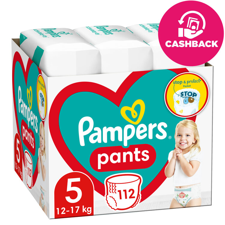 E-shop PAMPERS Pants kalhotky plenkové 5 (112 ks) 12-17 kg